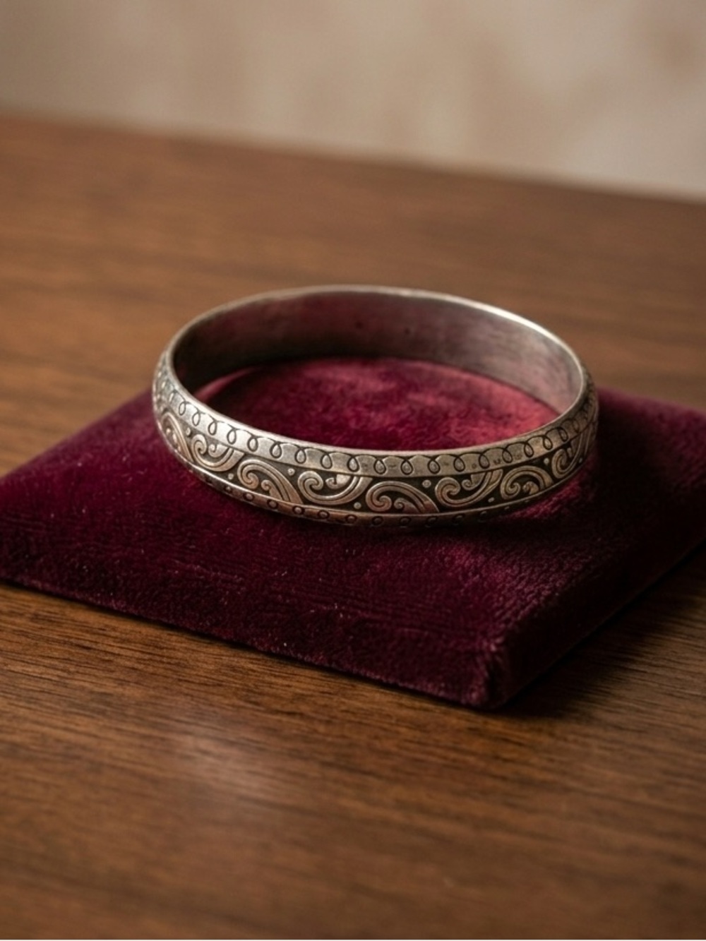 Brighton Silver Engraved Bangle Bracelet 1661
